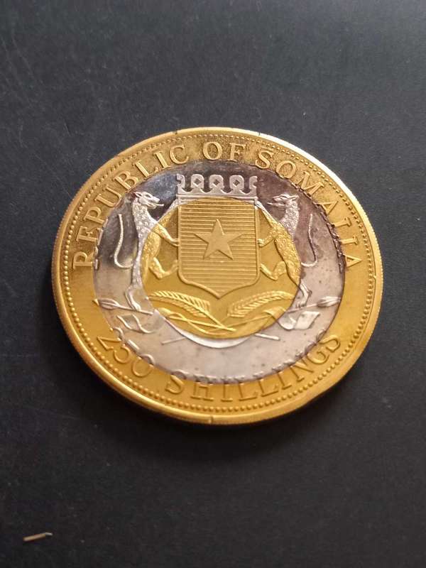 2000 Republic of Somalia 250 Shillings. Nelson Mandela commemorative issue