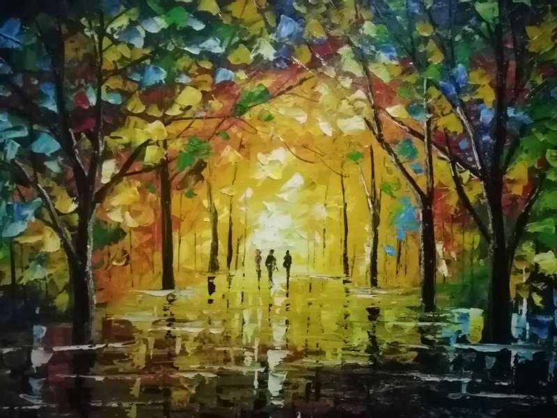 BEAUTIFUL LANDSCAPE DONE ON CANVAS. READY FOR A NEW HOME!!