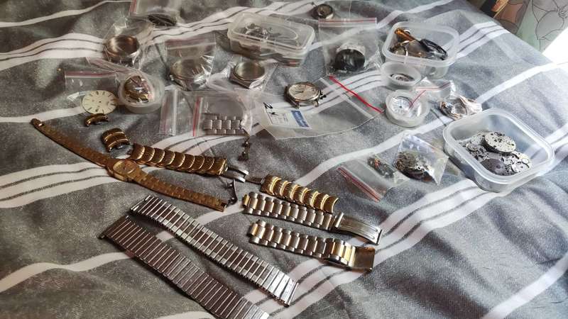 Watch parts mixed lot
