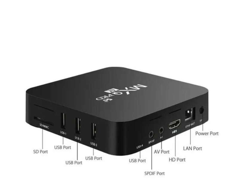 HD 4K Android 9.0 Smart Set Top TV Box WIFI With Remote Control