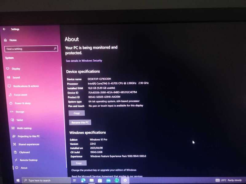 HP RP5 desktop pc