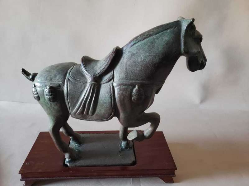 Antique Chinese Bronze Horse Sculpture