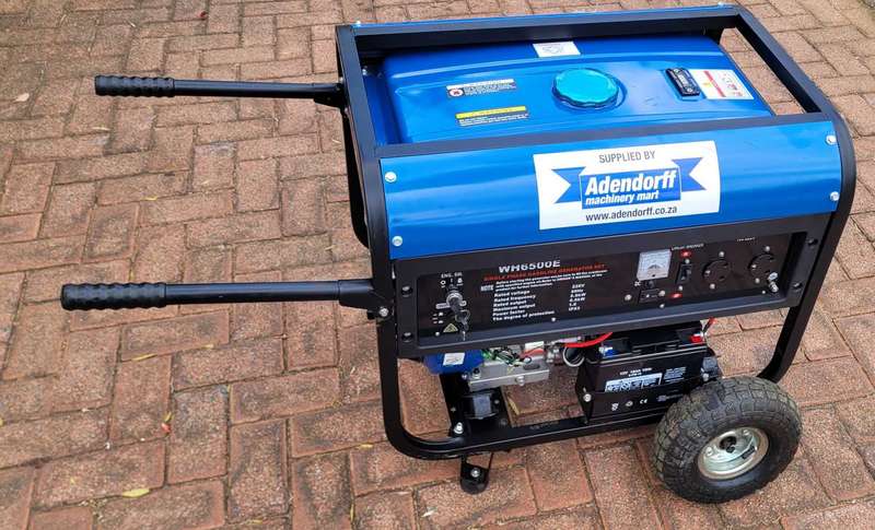 Mac Afric Almost-New Quick-Start Petrol Generator (WH6500E)