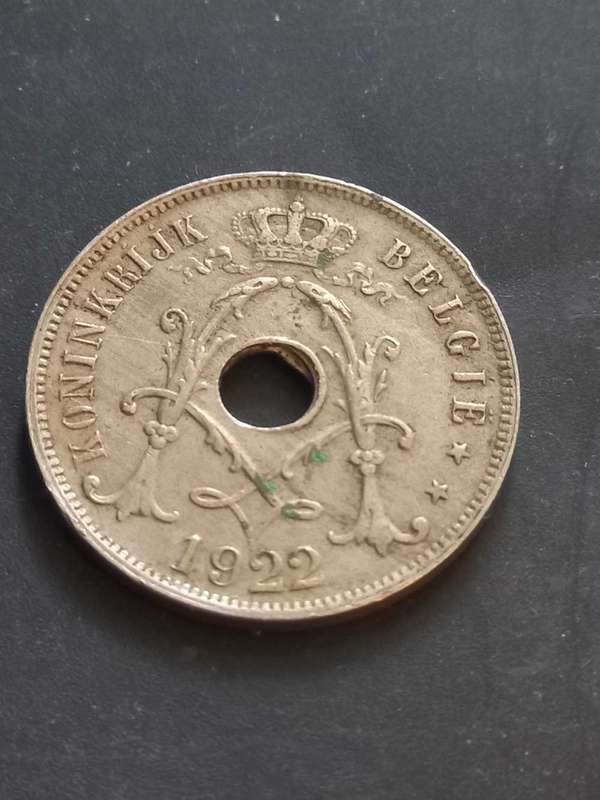 1922 Belgie 25 Cent