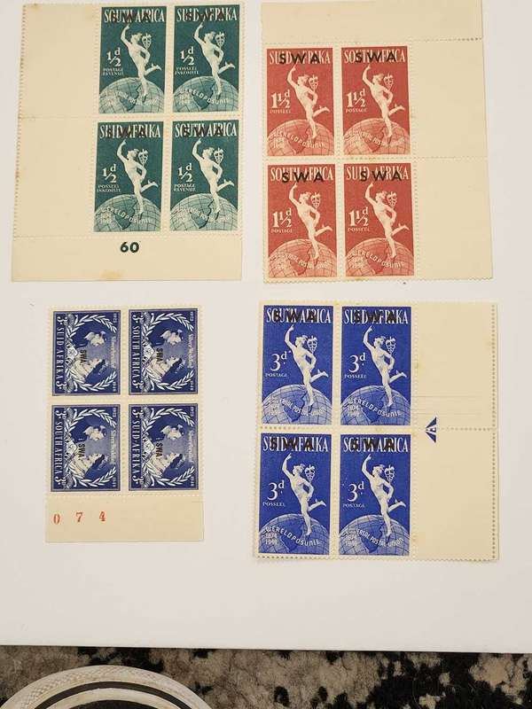 SWA - marginal block selection - SACC 165-168 - Some light foxing press