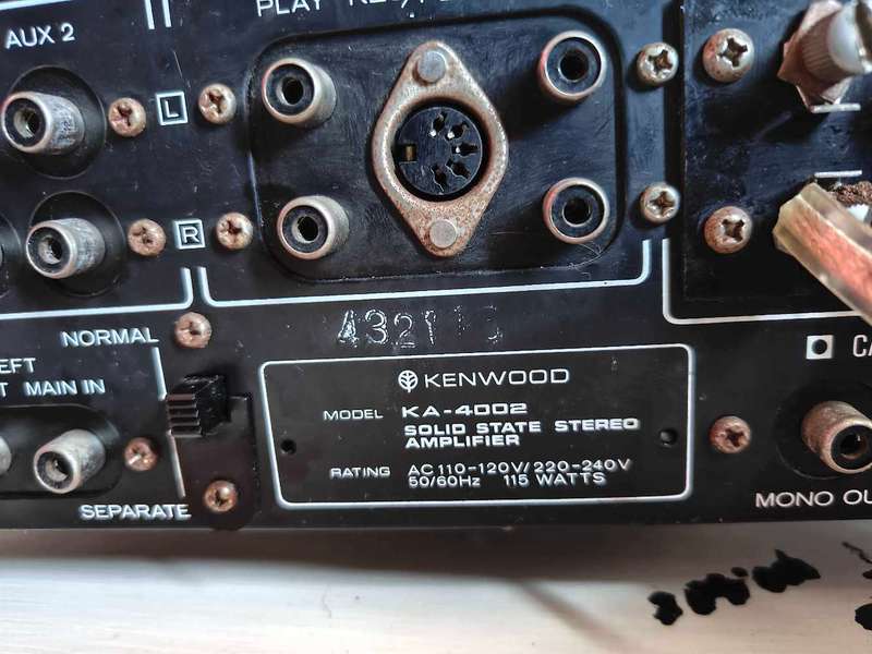 Vintage Kenwood KA 4002 solid state amplifier