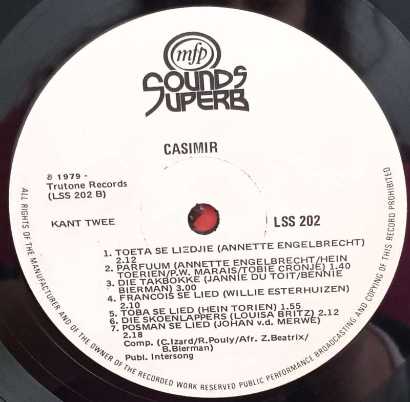 CASIMIR IN KINDEREILAND LP VINYL RECORD AFRIKAANS
