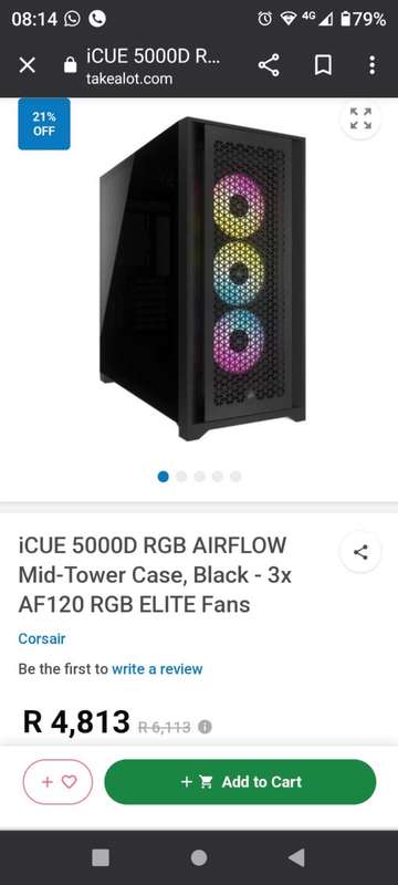 Corsair icue 5000D RGB airflow case