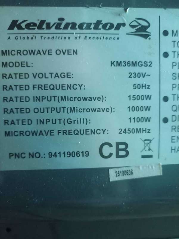 Kelvinator Microwave oven