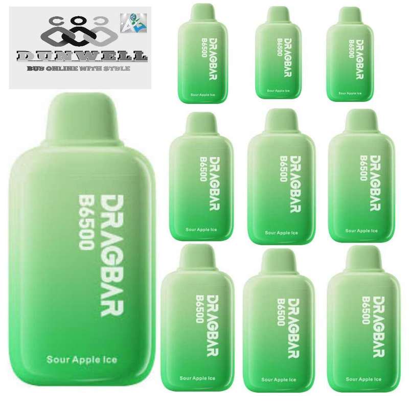 Sour apple ice dragbar 6500 puffs disposable vape|nasty|elfbar|vapengin|smoking|hookah accessories