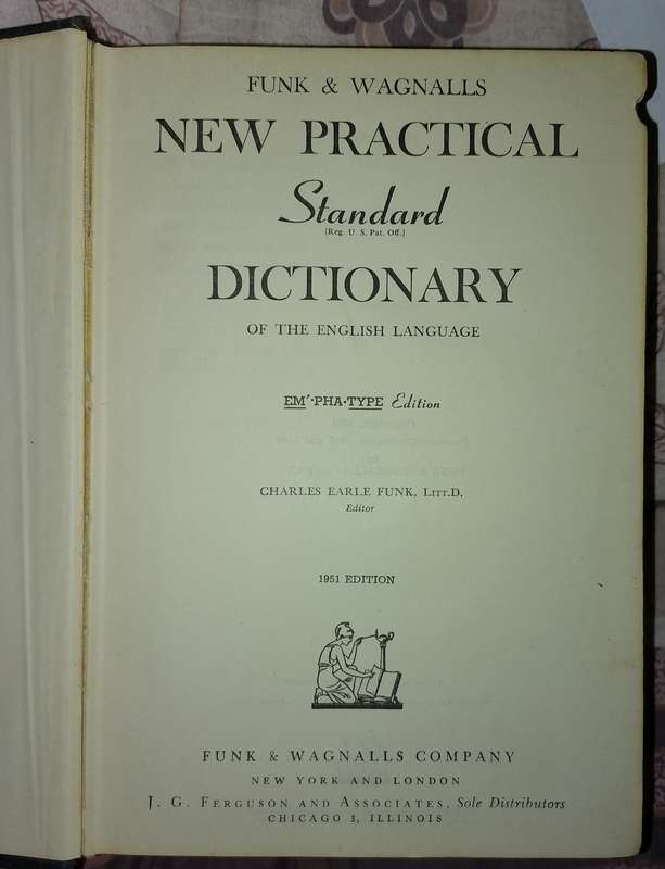1954 FUNK AND WAGNALLS NEW PRACTIONAL DICTIONARY