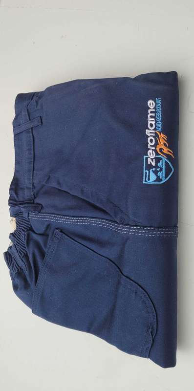 Size 82 Chest, 72 Waist ZERO-FLAME SABS Approved Flame Resistant  Work PANTS ONLY