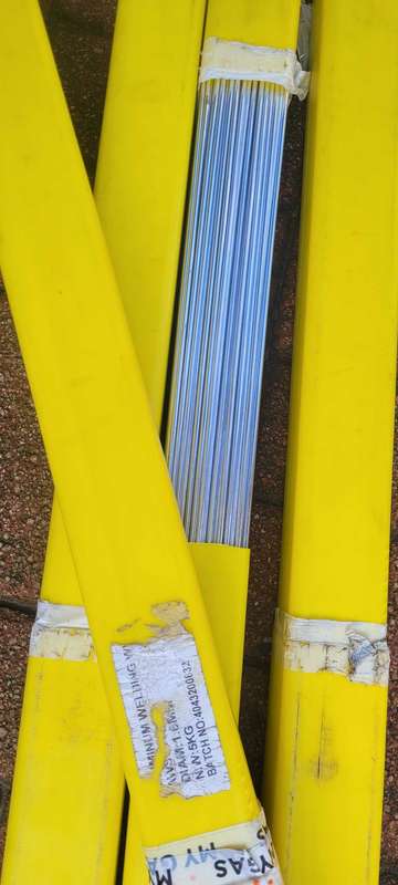 5Kg UNUSED Quality 2.4mm Aluminium Welding Rods. 1,000mm long Packs (AWS ER5356).  LAST ONE