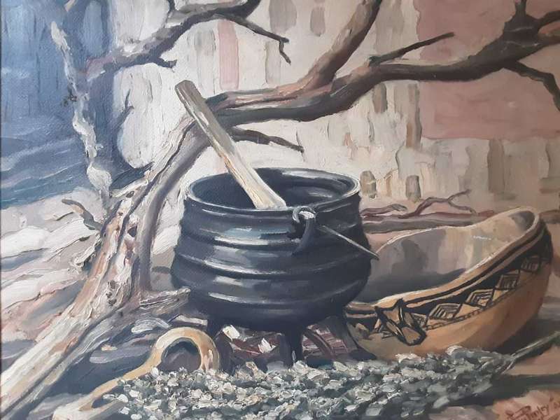 Amazing Still life , Thick Oil on Board signed and dated 1952