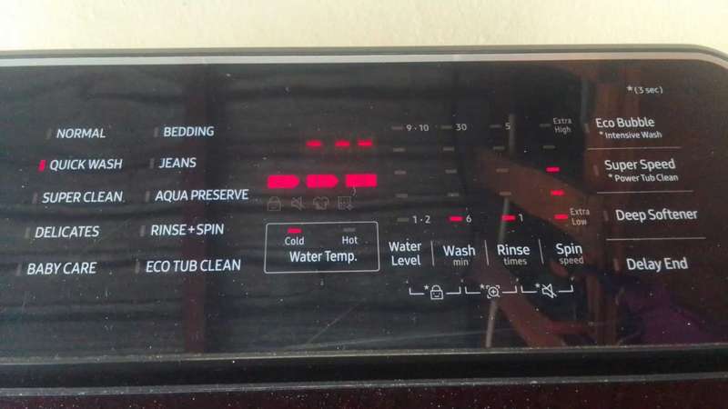 Samsung 13kg Top loader washing machine