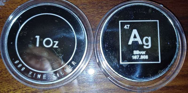 2x1oz .999 silver coins bid per coin