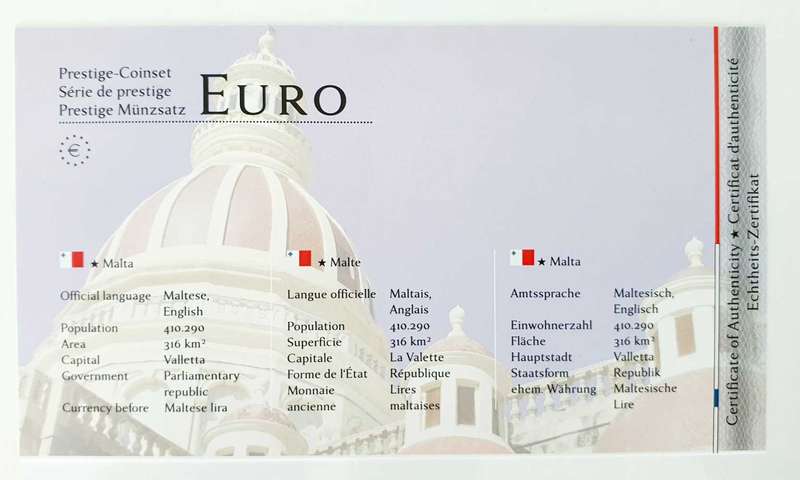 PRESTIGE EURO COIN SET - LTD. ED. - 24 KARAT - RHODIUM