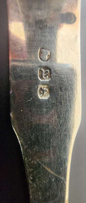 Silver 1888 Victorian Sugar toung