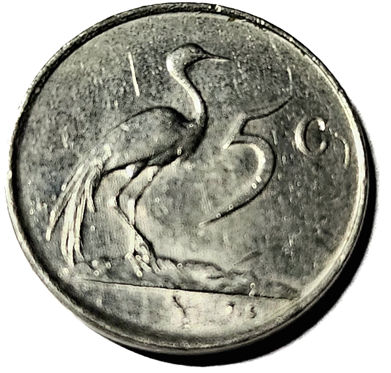 Five Cents 1981, Coin from South Africa -