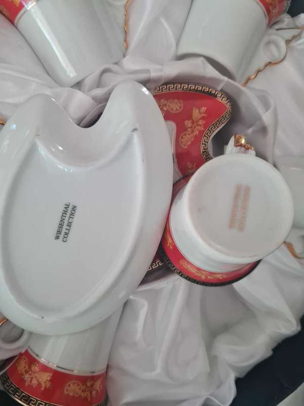 Wiesenthal demitasse gilt edged espresso cups and saucers