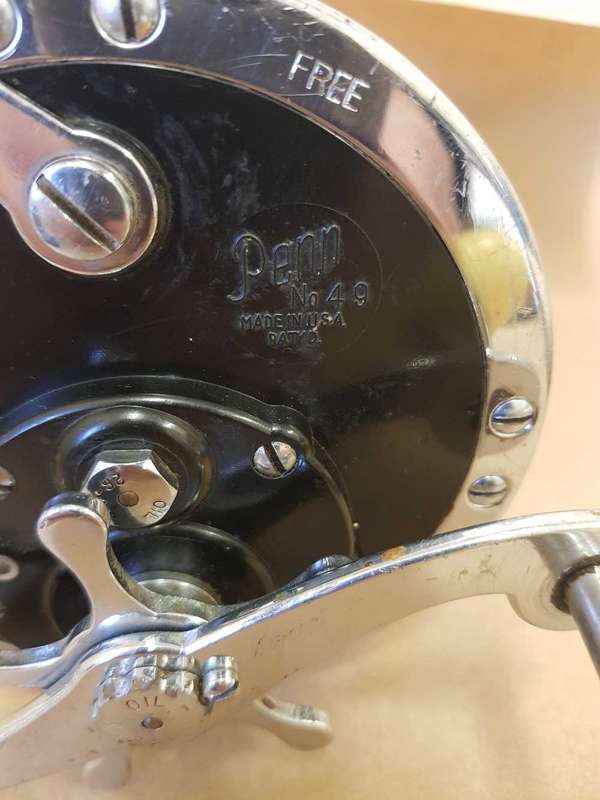 Penn 49 Deep sea reel. Wide spool.
