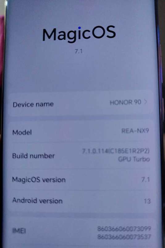 **BARGAIN BUY** AS NEW HONOR 90 256GB 5G WITH ORIGINAL CHARGER- WORTH R14k- GRAB IT @ JUST R6999!!!!
