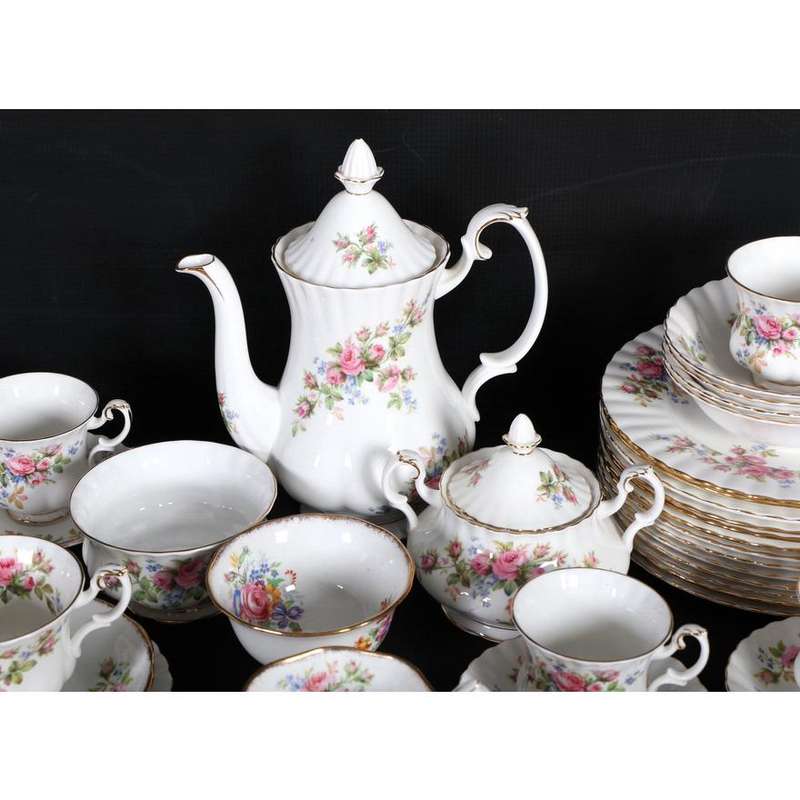 Royal Albert Moss Rose Pattern Service