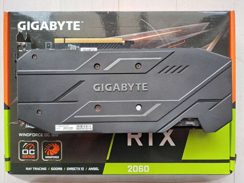 GeForce RTX 2060 WINDFORCE OC 12GB GDDR6 Graphics Card - As New in Box with 1 Year Warranty