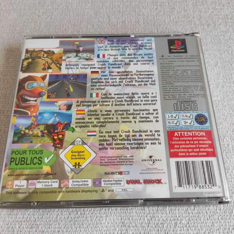 Crash Bandicoot 3 Warped Ps1  Pal