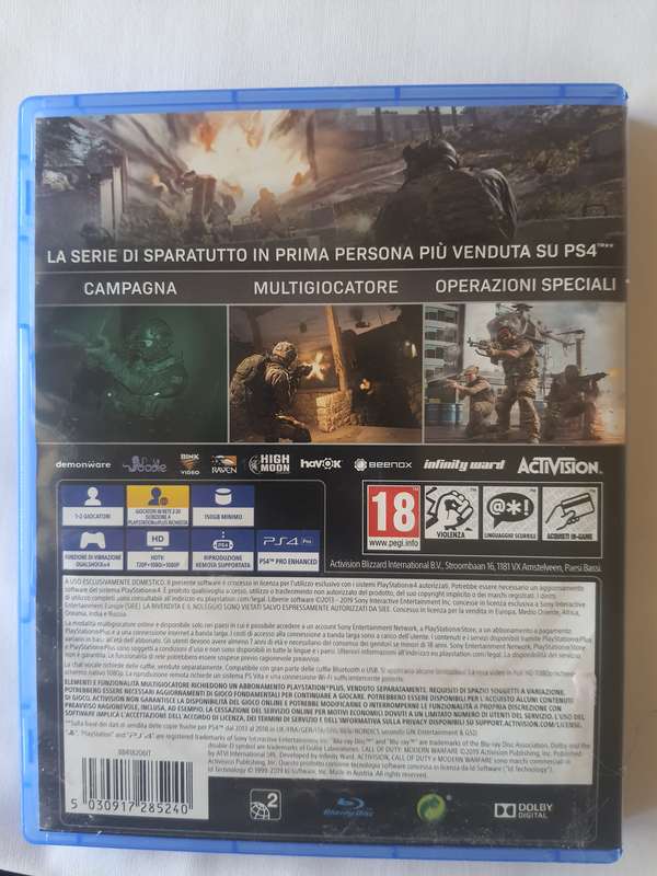 Call of Duty Modern Warfare ps 4
