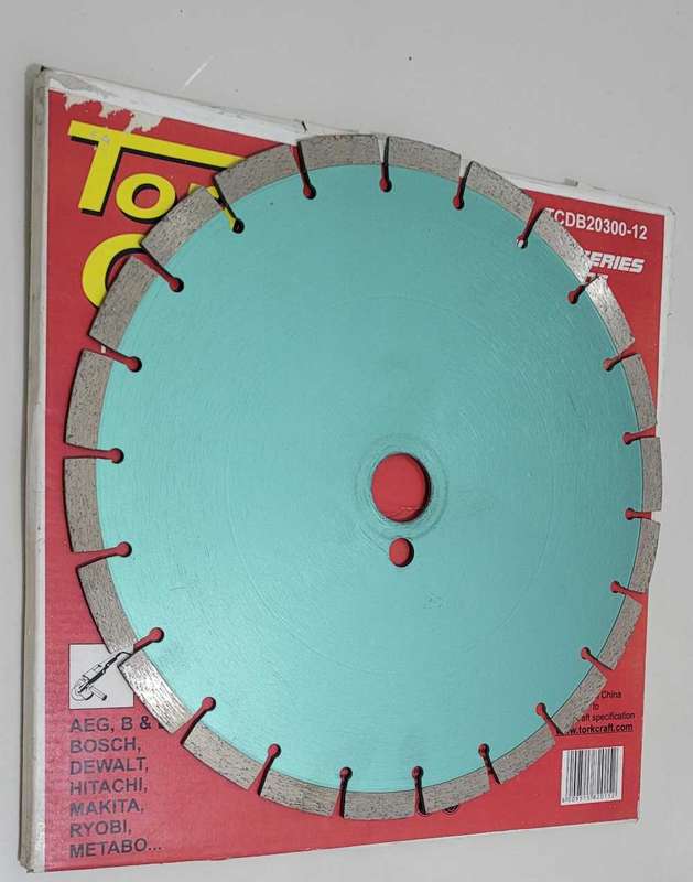 Tork Craft Segmented Hot Pressed Diamond Blade TCDB20300-12 ( BID PER PIECE)!!