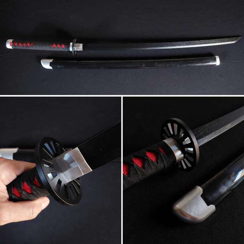 Demon Slayer Cosplay Sword, 100cm Bamboo Blade - Tanjiro Kamado