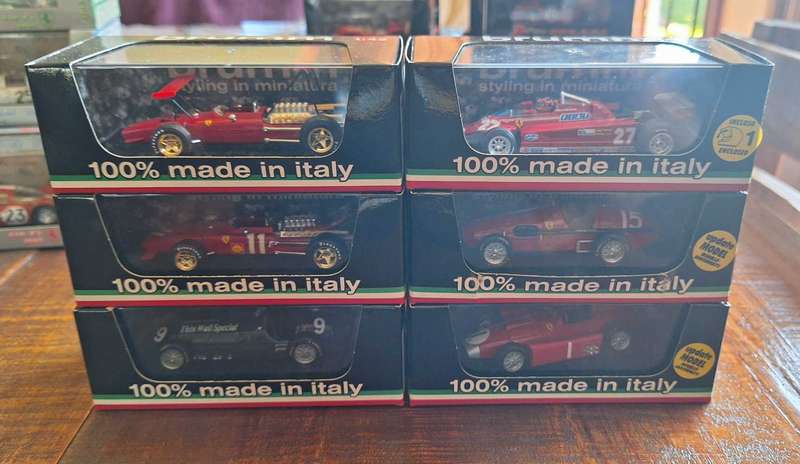 Set of 6x Brumm Ferrari`s