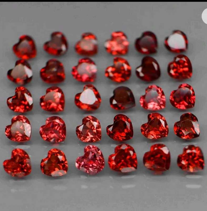 Natural 9.28 Ct Red Heart Garnets
