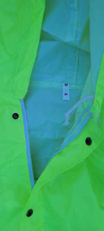 Quality Lime (M) Reflective 2-Piece Rain Coat