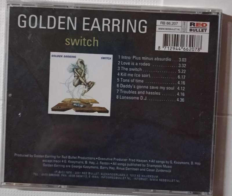 Golden Earring Switch (Import Sealed CD)
