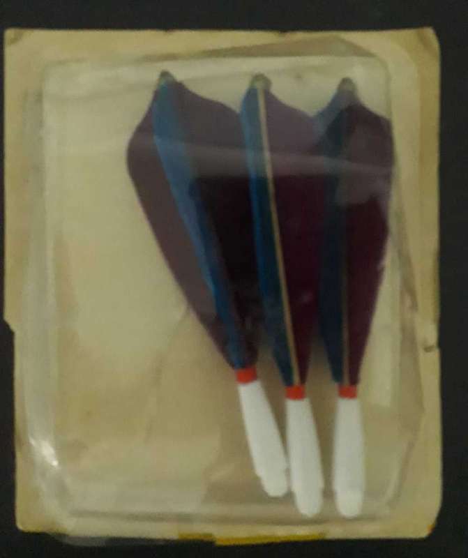 Feathered dart flights. Vintage