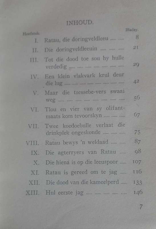 Ratau die doringveldleeu deur TG Nel