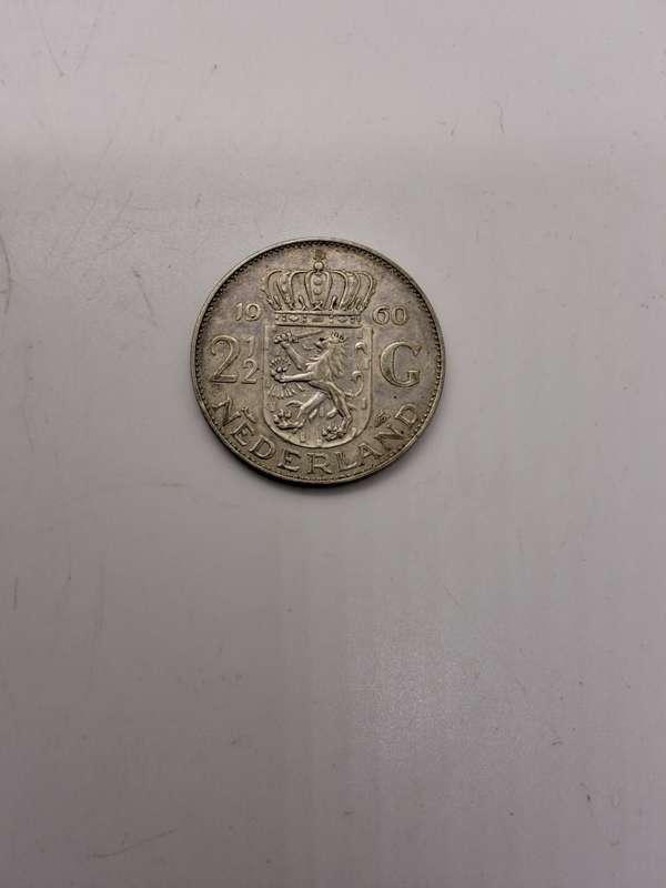 Netherlands 2 1/2 gulden coin 1960