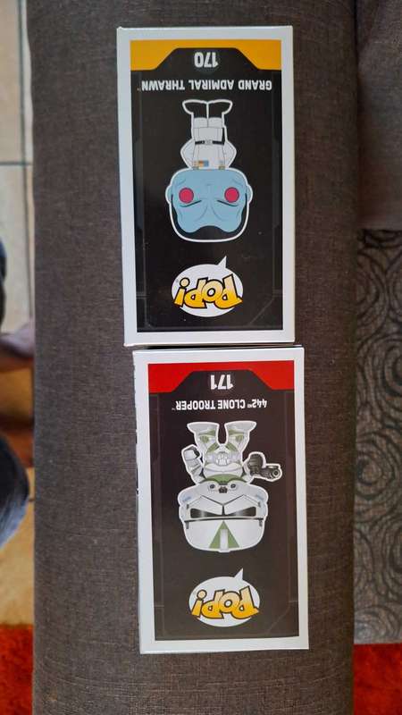 2017 Galatic convention funko pop Grand Admiral Thrawn and clone commander