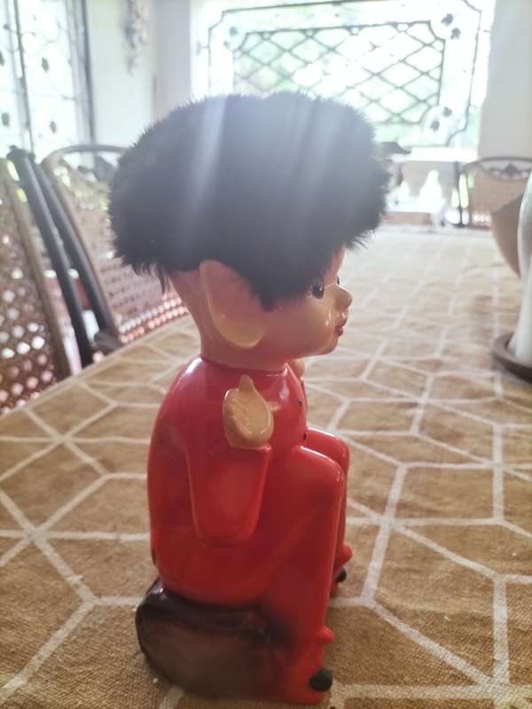 Vintage Pixie Elf Figurine made in Japan with Furry Hair