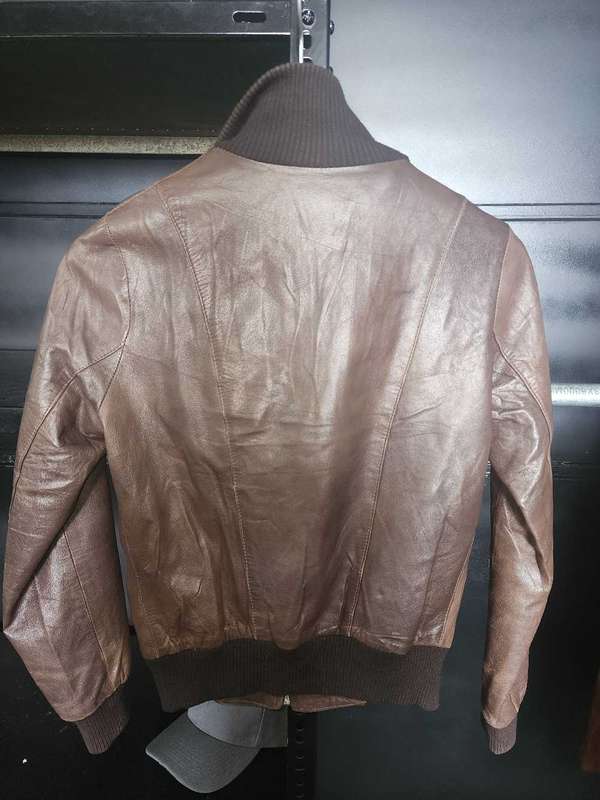 Ladies Genuine Leather Zip Up Jacket
