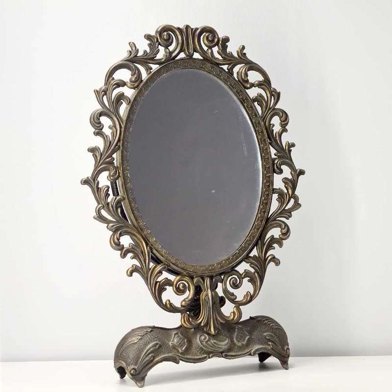 Antique French Rococo Style tilting Mirror. Collector`s Item
