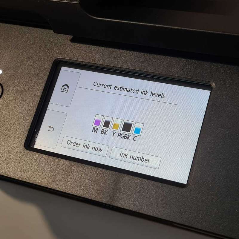 Bluetooth and wifi print capable Canon PIXMA TS9540 multifunctional printer