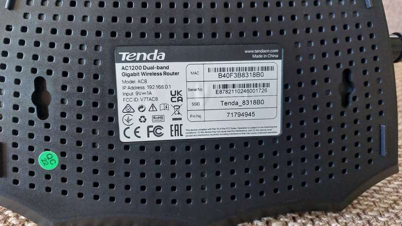 Tenda AC1200 Dual-band Gigabit Wireless Router