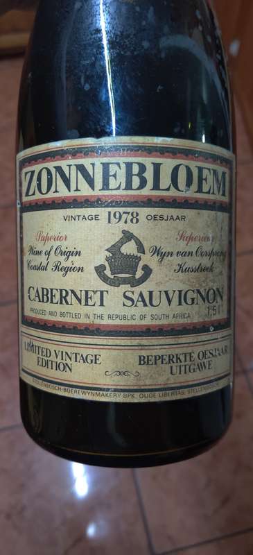 Zonnebloem 1978 Cabernet Sauvignon Magnum