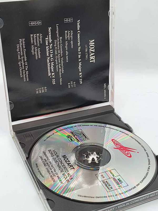 Wolfgang Amadeus Mozart (1756-1791)  Violin Concerto No. 5 CD  Boris Gustnikov