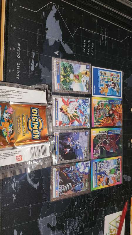 Vintage digimon trading cards. Mint condition.