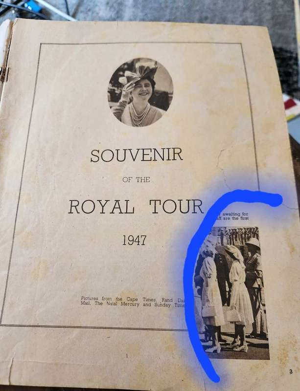 Royal Visit 1947 Souvenir Brochure - Fair Condition/ Pg1 ripped