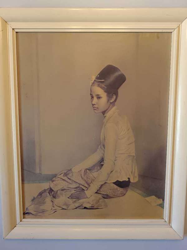 Gerald Kelly C1960 Framed Print of Princess Saw Ohn Nyan